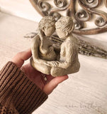 With Woman Sculpture